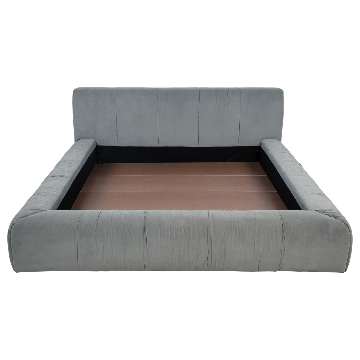 Wilshire Upholstered Platform Bed Grey
