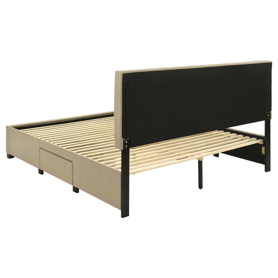 Wheatland - 4-Drawer Upholstered Storage Bed