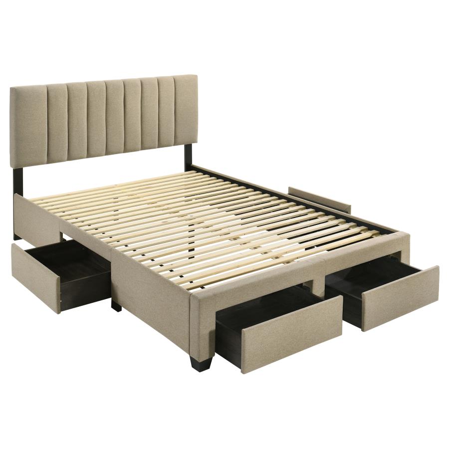 Wheatland - 4-Drawer Upholstered Storage Bed