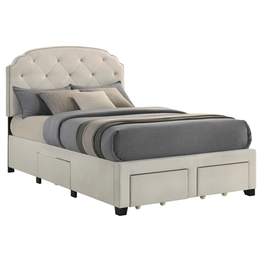 Marianna - 4-Drawer Upholstered Storage Bed