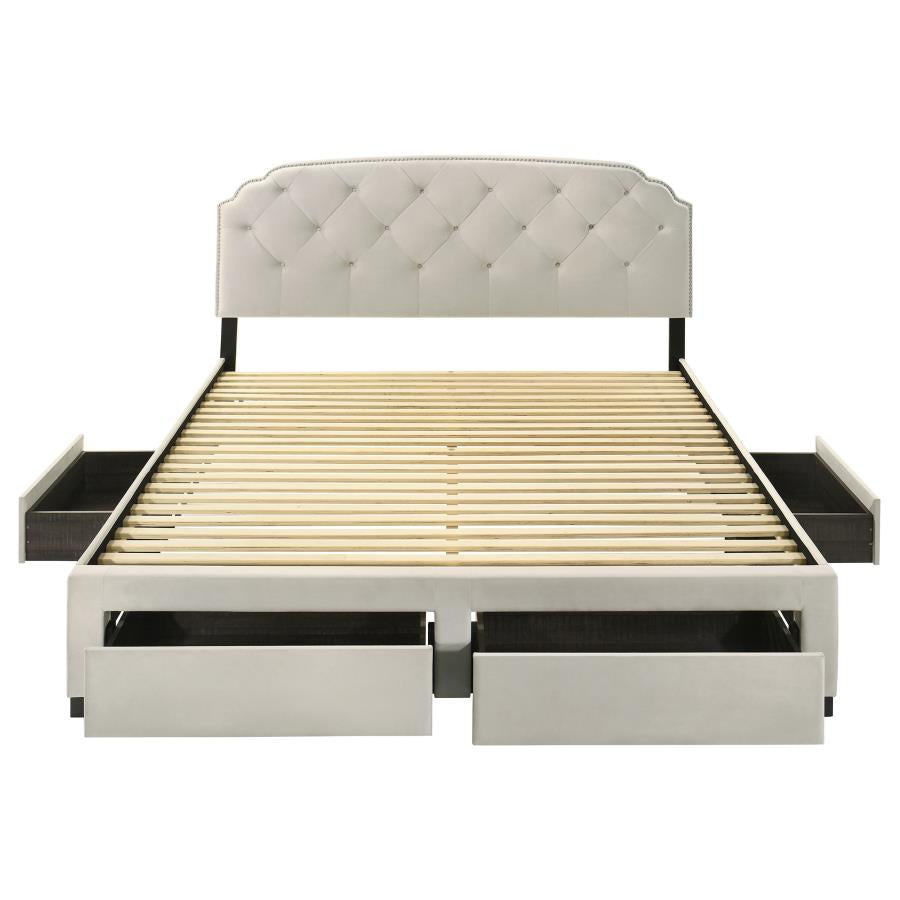 Marianna - 4-Drawer Upholstered Storage Bed