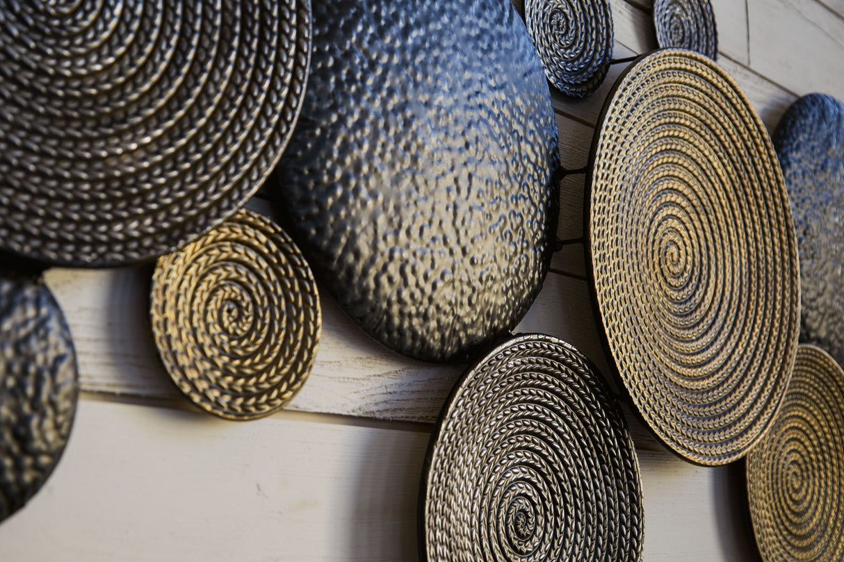 Emsley - Metallic / Black / Gray - Wall Decor by Signature Design by Ashley® | Bel Furniture