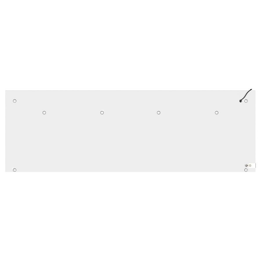 Montara - Tempered Glass Wine Storage LED Curio Cabinet - Chrome by Coaster Fine Furniture | Bel Furniture