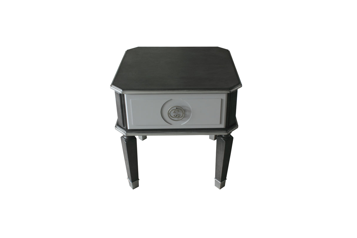 House Beatrice - End Table - Charcoal / Light Gray by Urban Nest | Bel Furniture