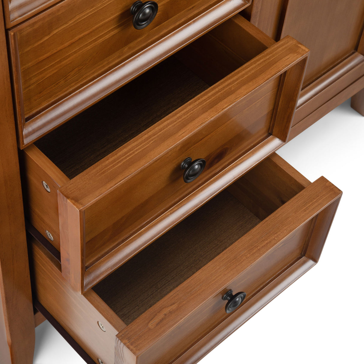 Amherst - Handcrafted Medium Storage Cabinet by Simpli-Home | Bel Furniture