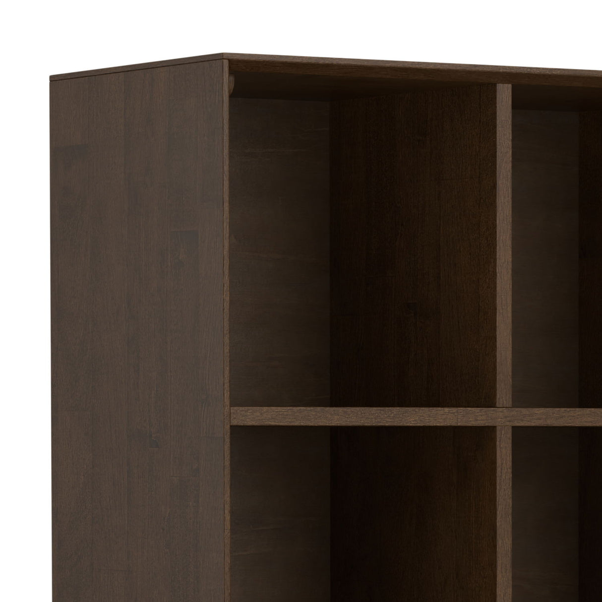 Banting - 9 Cube Bookcase With Drawers - Walnut Brown by Simpli-Home | Bel Furniture
