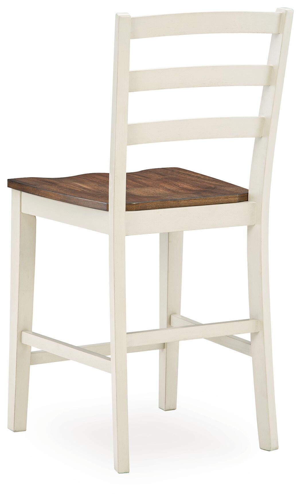 Brinfern - Barstool (Set of 2) - Brown / Antique White