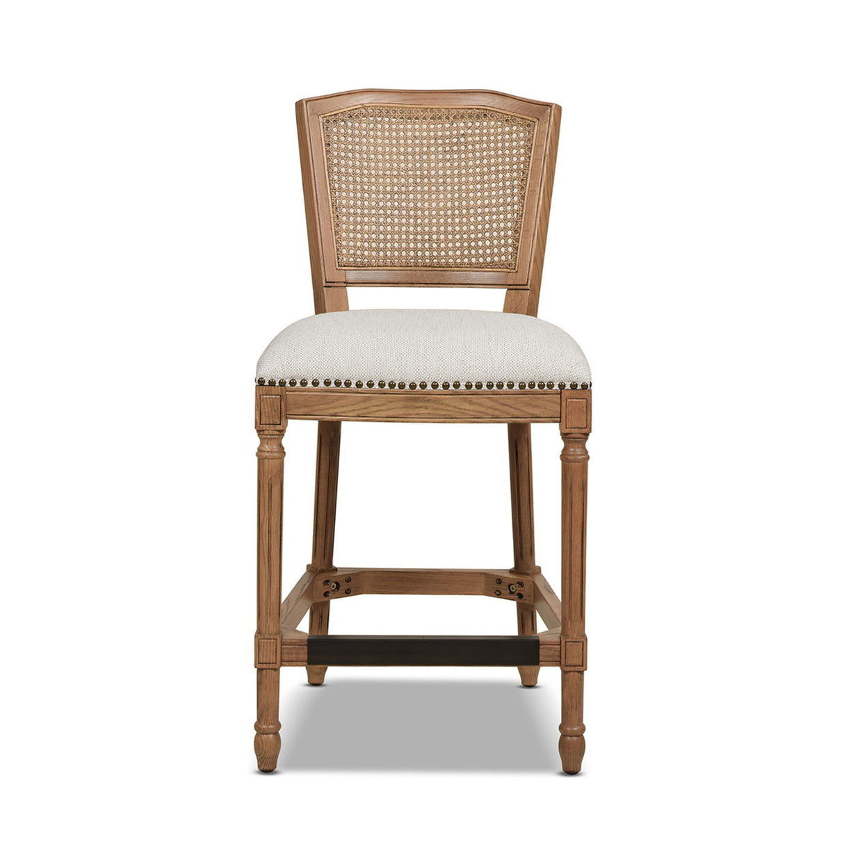 Triomphe - Rattan Wicker High Back Armless Counter Bar Stool by Jennifer Taylor Home | Bel Furniture