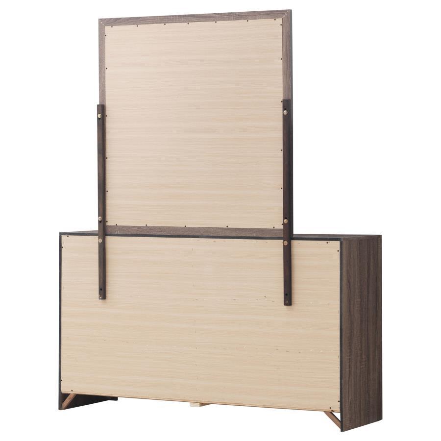 Brantford - 6-Drawer Dresser With Mirror by CoasterEveryday | Bel Furniture