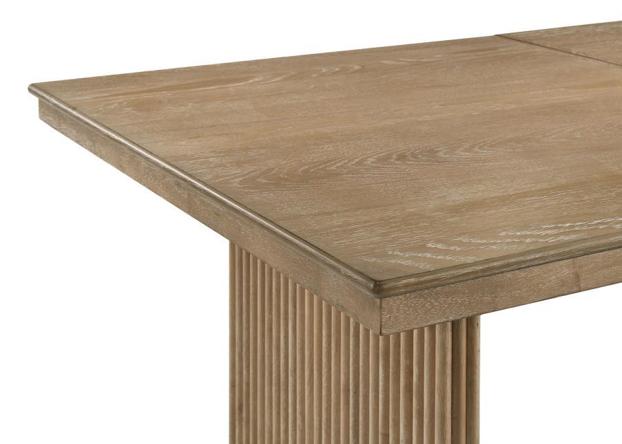 Adina - Extension Dining Table - Distressed Light Brown by Coaster Fine Furniture | Bel Furniture