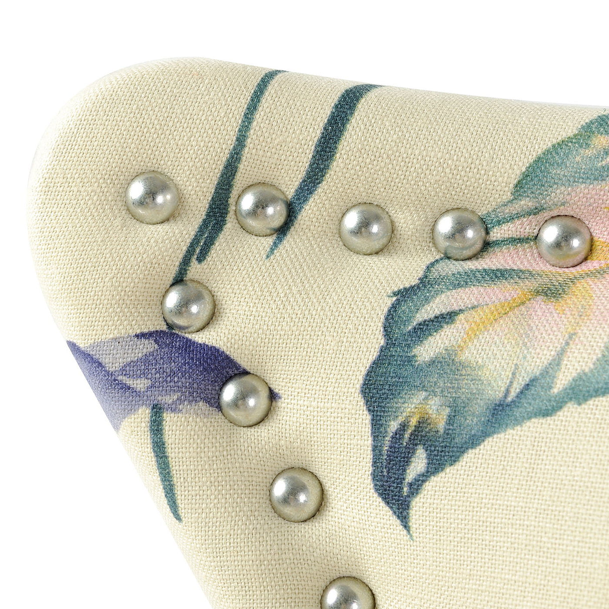 Paradise - Upholstered Accent Chair Printed On - Off-White Floral by Jennifer Taylor Home | Bel Furniture