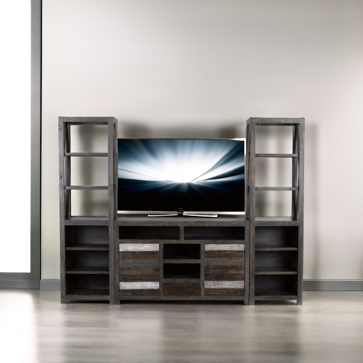 WESTMINISTER 3 PIECE ENTERTAINMENT CENTER by Mollai Collections | Bel Furniture