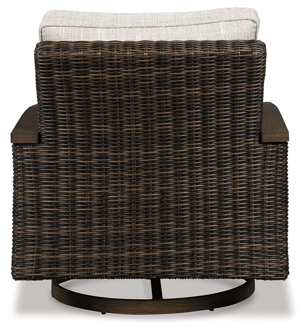 Paradise Trail - Medium Brown - Swivel Lounge Chair (Set of 2) by Signature Design by Ashley® | Bel Furniture