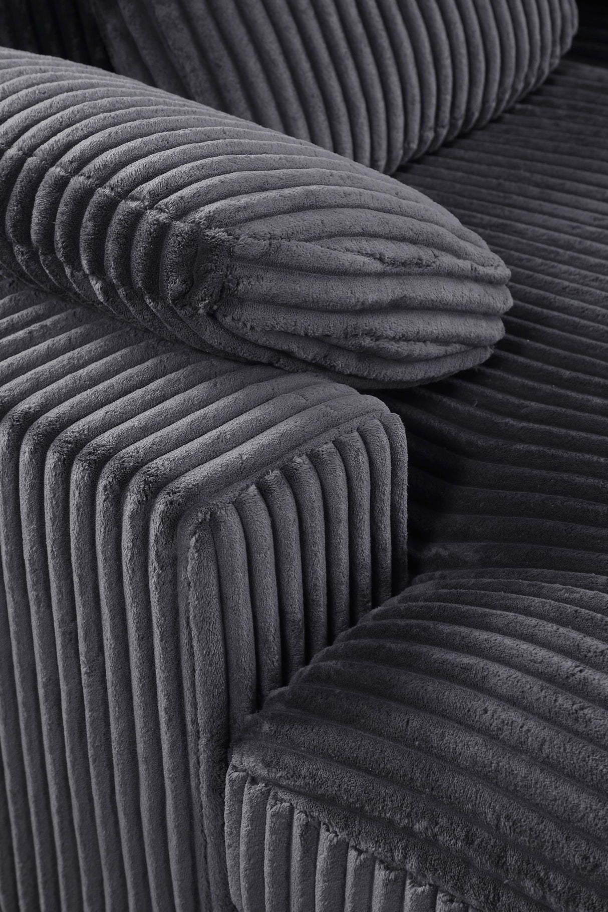 Nadine - Corduroy Modular Corner Sectional Sofa With Left Facing Chaise by Lilola Home | Bel Furniture