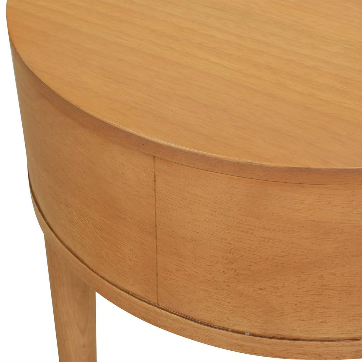 Cabana - Round Cane Storage Side Table - Natural Brown Oak by Jennifer Taylor Home | Bel Furniture