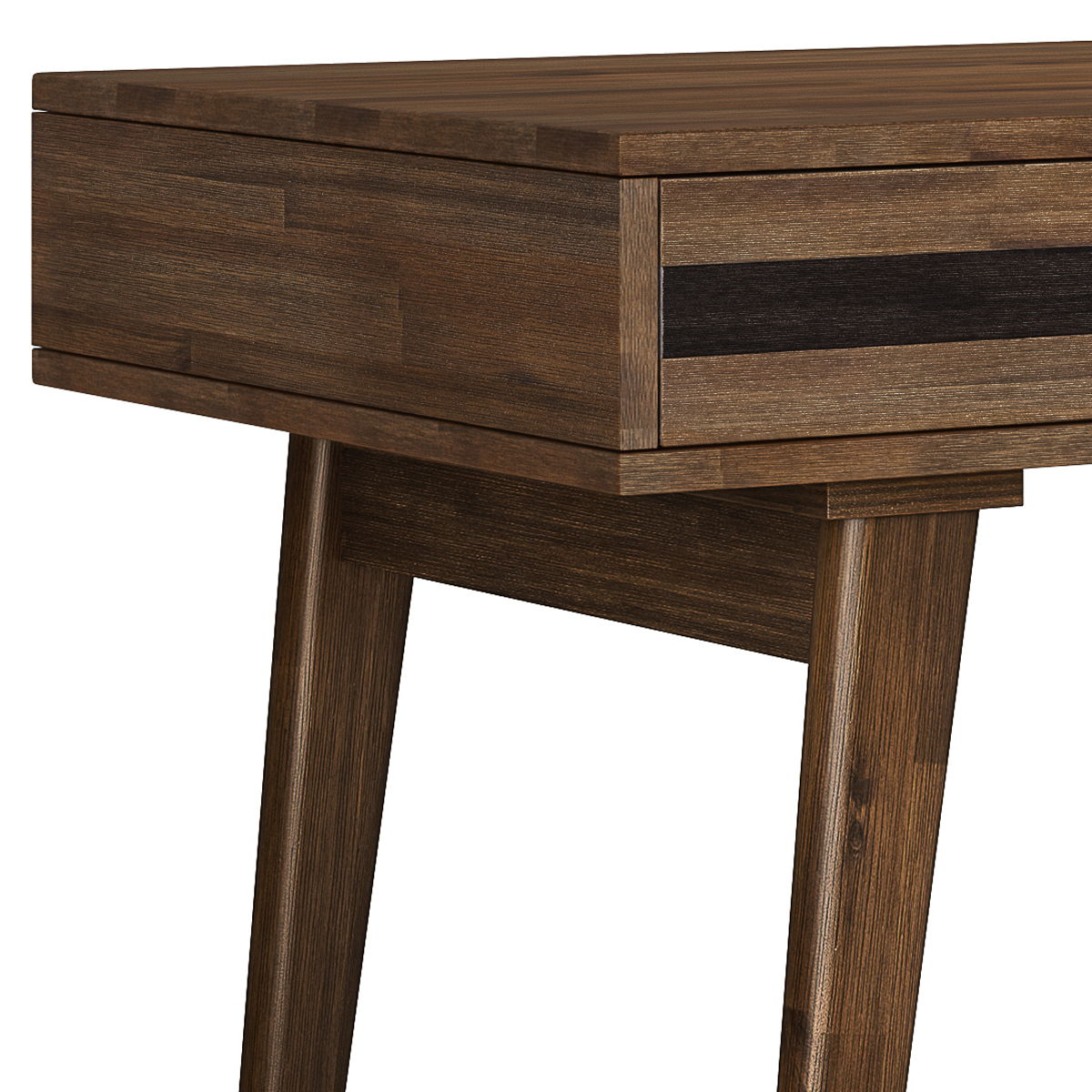 Clarkson - Desk - Rustic Natural Aged Brown by Simpli-Home | Bel Furniture