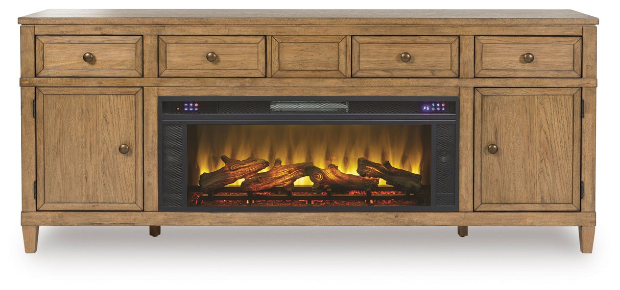 Sharlance - 81" TV Stand With Electric Fireplace by Signature Design by Ashley® | Bel Furniture