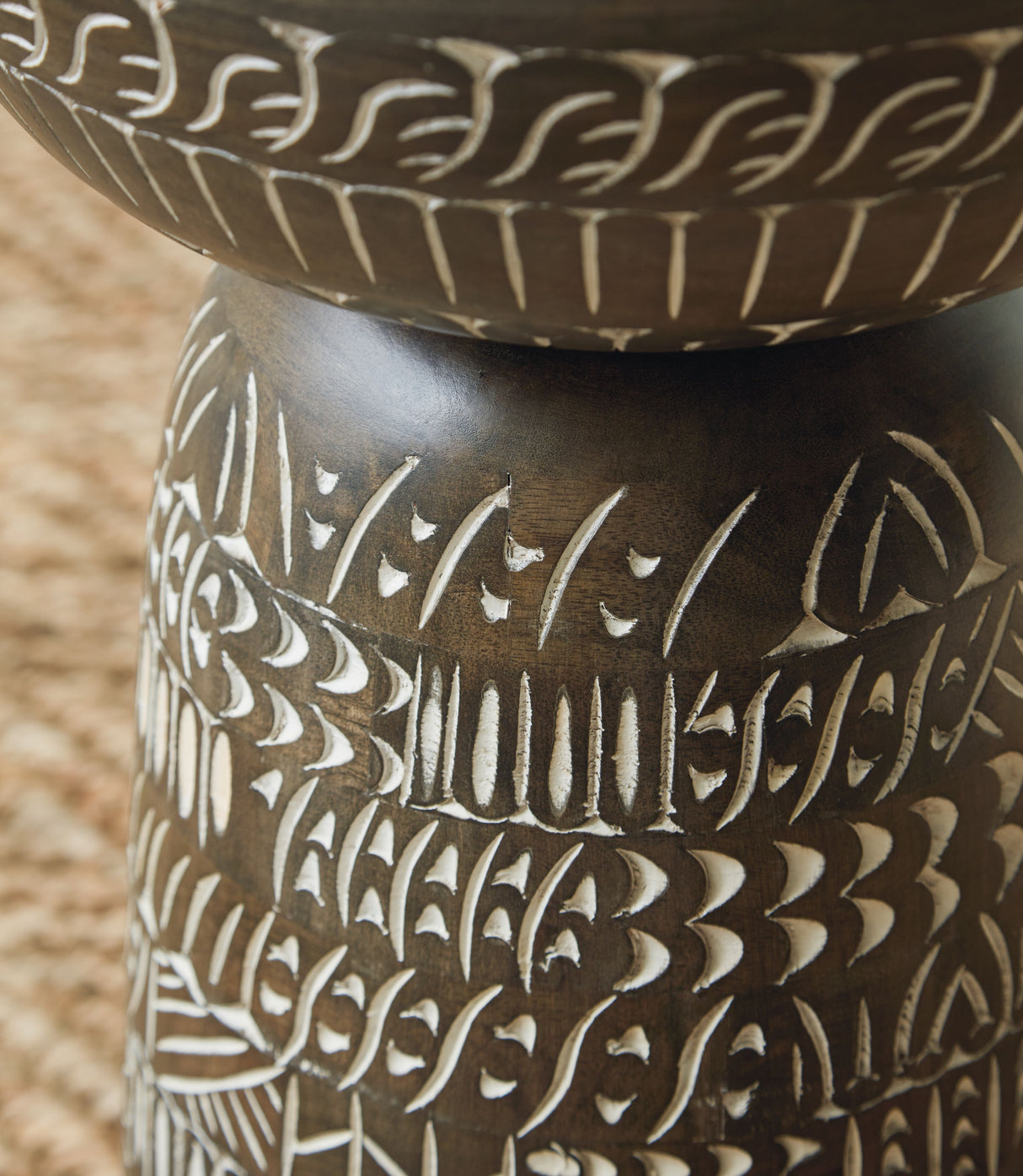 Hadcher - Cream / Brown - Accent Table by Signature Design by Ashley® | Bel Furniture