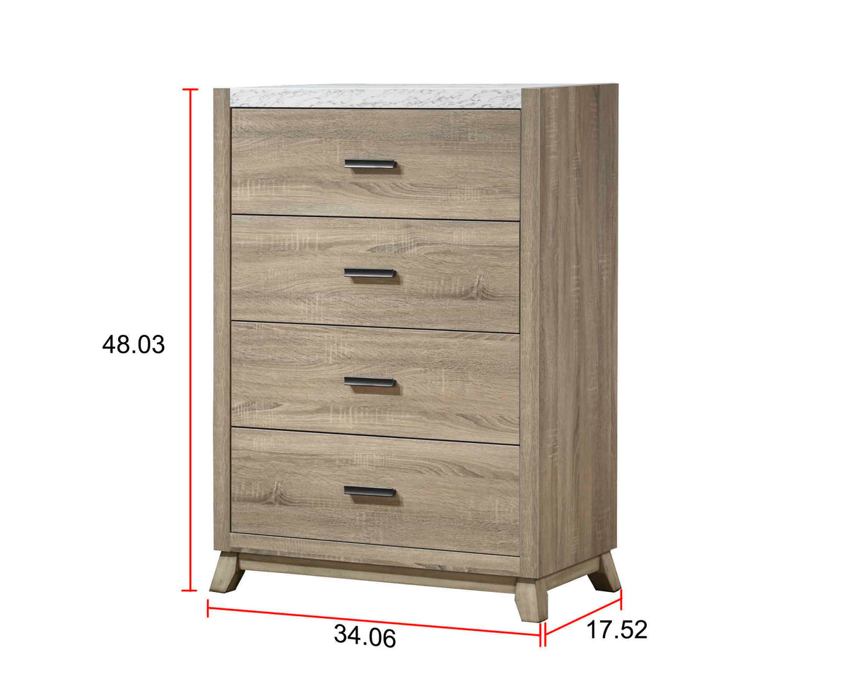 Tilston - Chest - Natural by Crown Mark | Bel Furniture