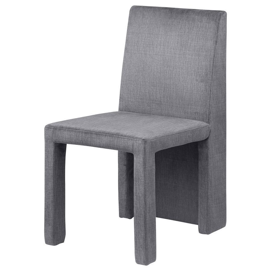 Tordera - Velvet Upholstered Dining Side Chair (Set of 2) - Gray by Coaster Fine Furniture | Bel Furniture