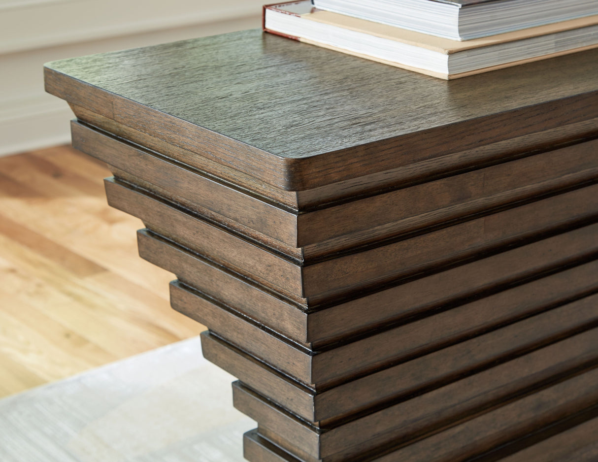 Hannodream - Warm Brown - Sofa Table by Signature Design by Ashley® | Bel Furniture