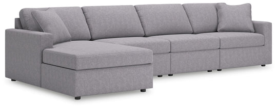 Modmax - Granite - Sectional Gray 4 Pc. Sectional With Laf Corner Chaise by Signature Design by Ashley® | Bel Furniture