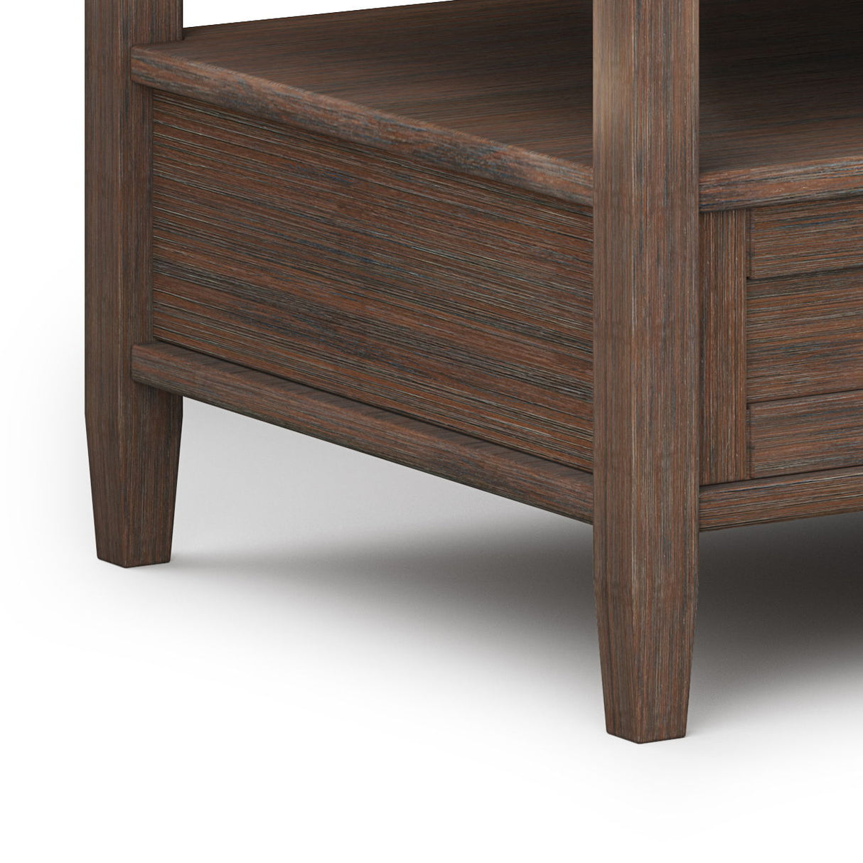 Warm Shaker - Coffee Table - Farmhouse Brown by Simpli-Home | Bel Furniture