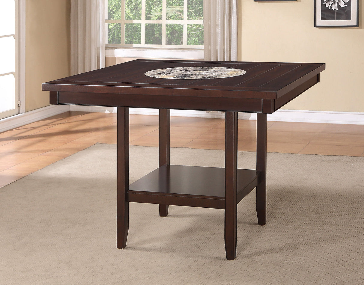 Fulton - Counter Height Table Dark Brown by Crown Mark | Bel Furniture
