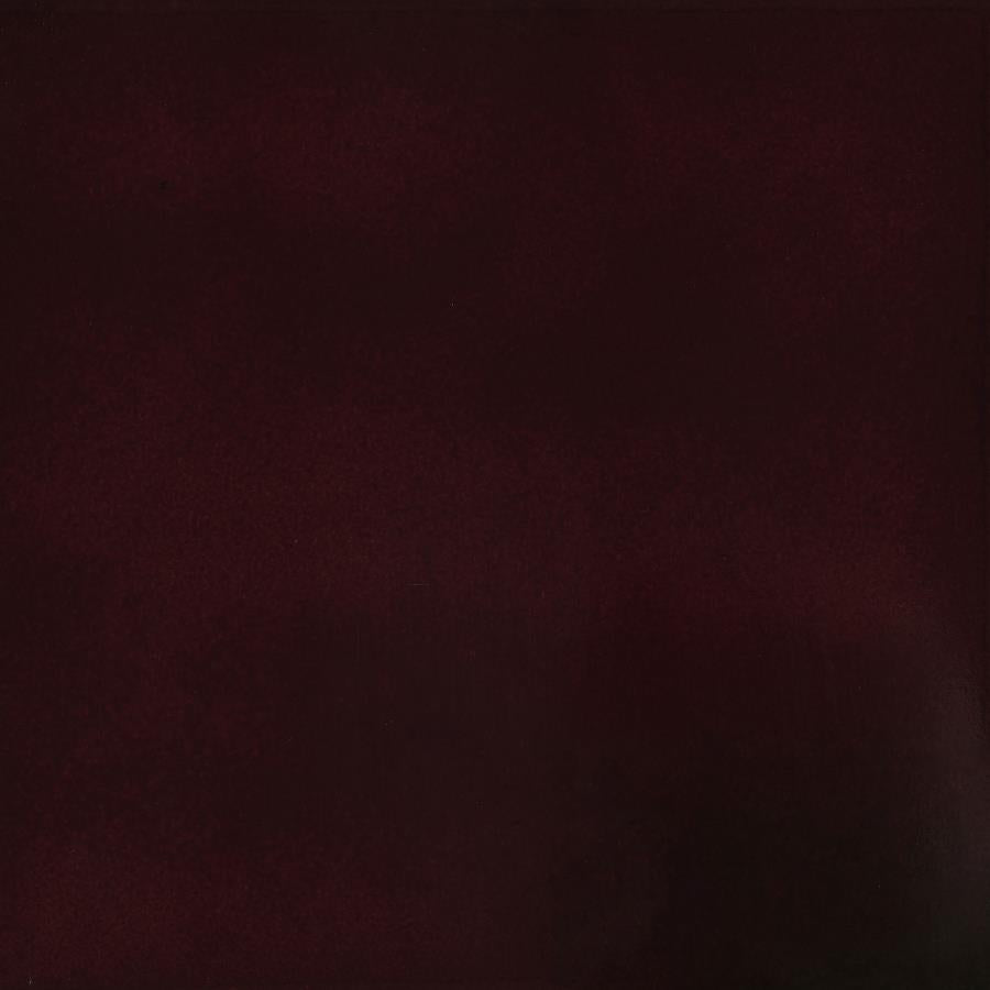 Edite - Round Marble Top Accent Side Table - Merlot