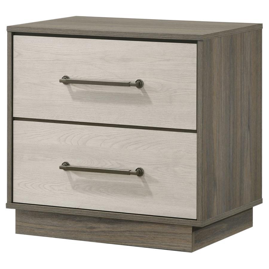 Fenwick - 2-Drawer Nightstand Bedside Table - Gray Oak by Coaster Fine Furniture | Bel Furniture