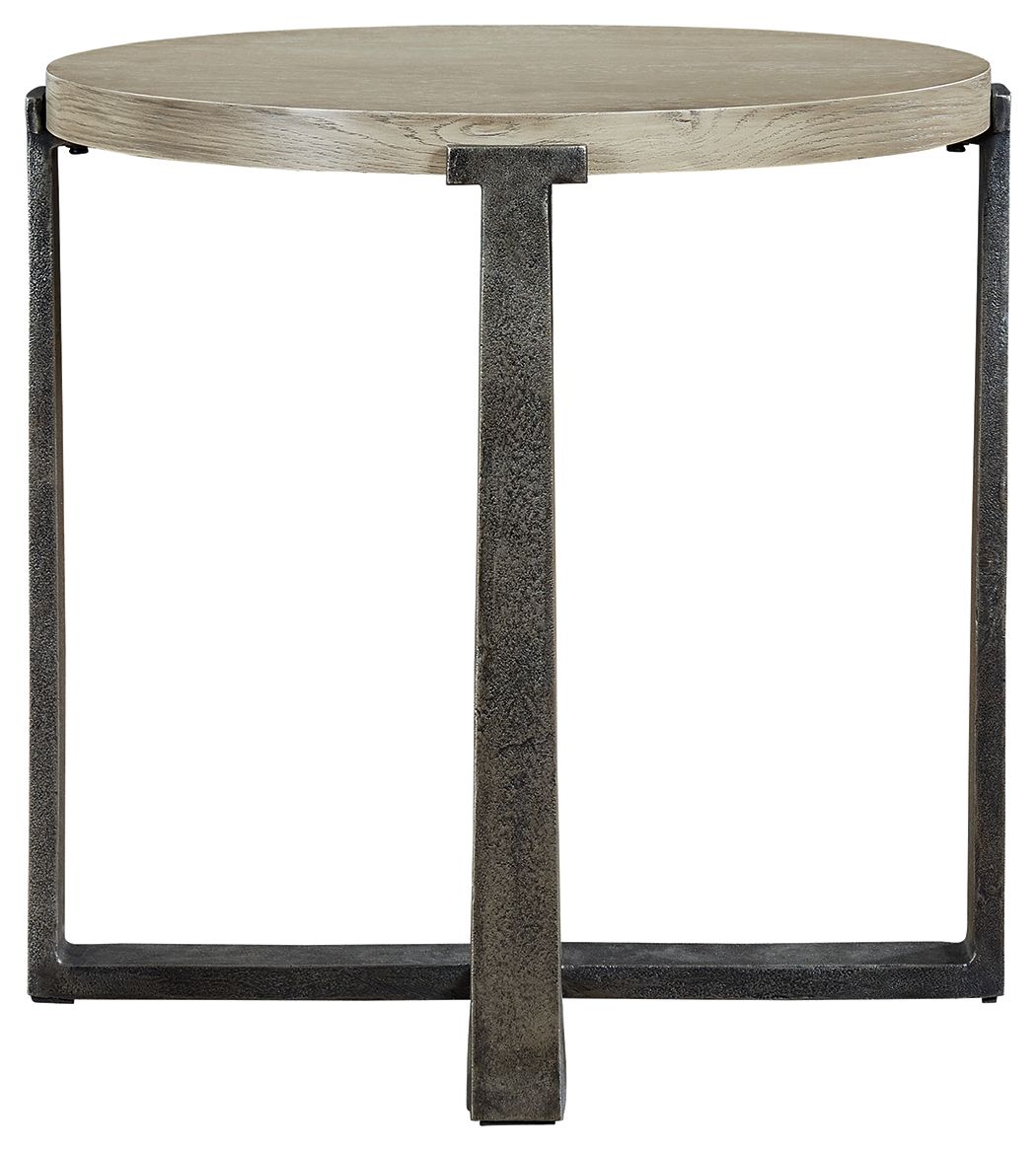 Dalenville - Gray - Round End Table by Signature Design by Ashley® | Bel Furniture