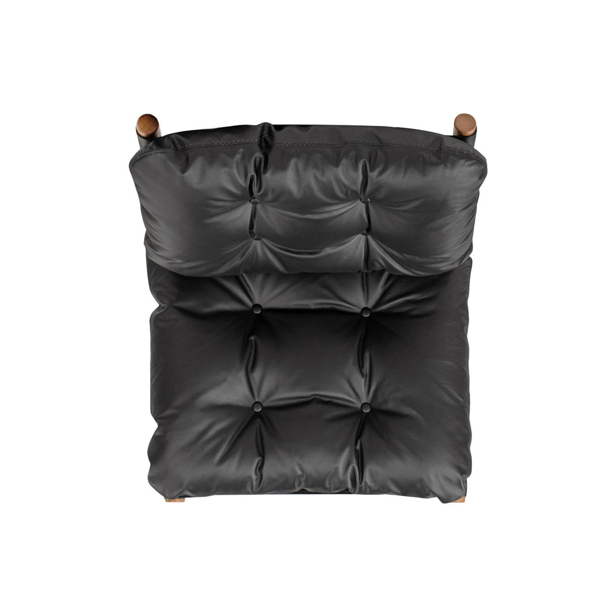 Oxford Leather Mid-Century Modern Accent Chair - Noir Black by Jennifer Taylor Home | Bel Furniture