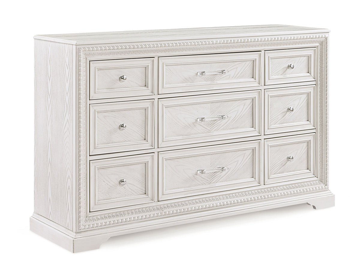 Alexandria - Dresser And Mirror - White by Crown Mark | Bel Furniture