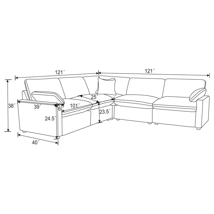 Collins - Modular Power Reclining Sectional Sofa by Coaster Fine Furniture | Bel Furniture