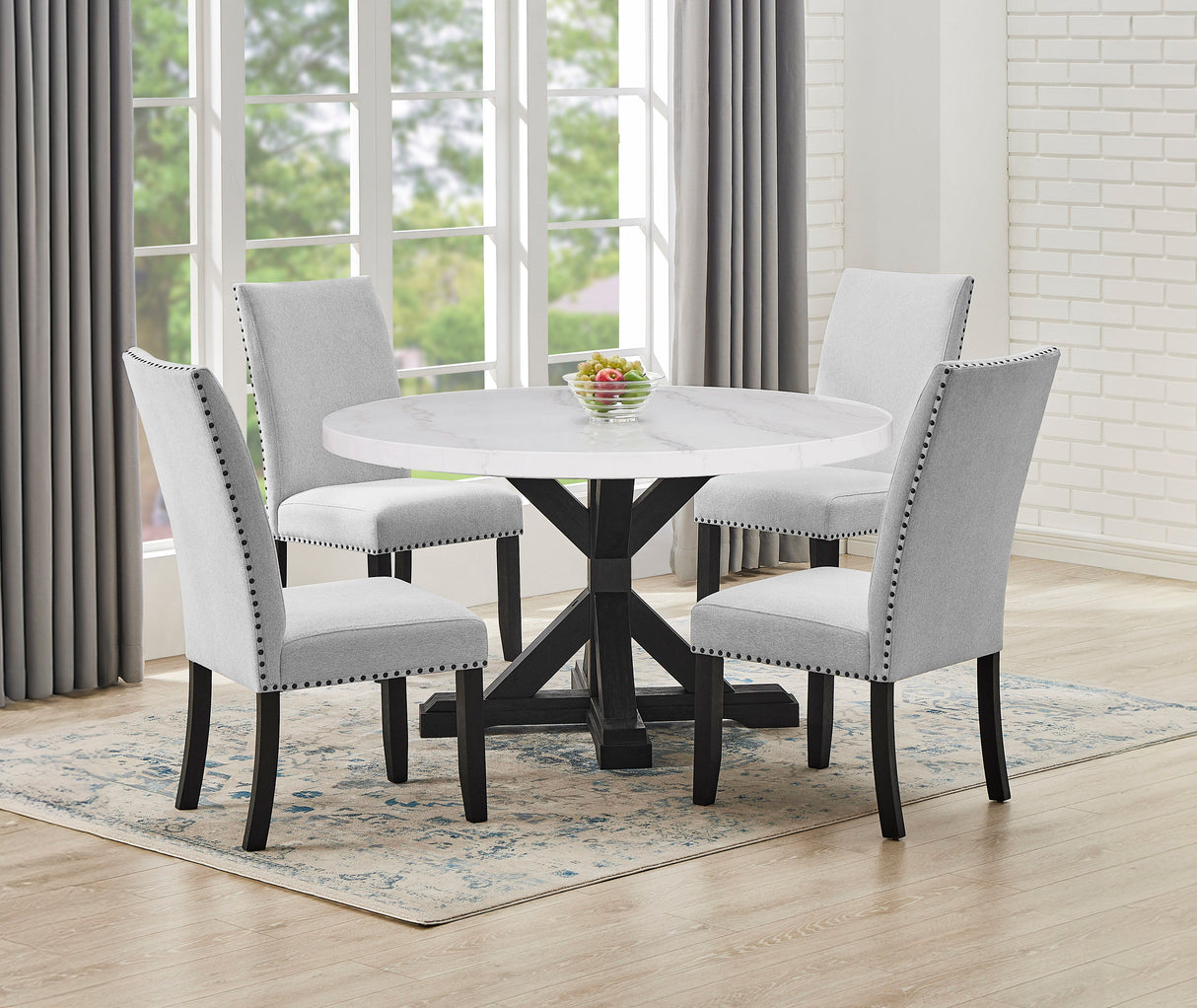 Varley - Side Chair (Set of 2) - Gray by Crown Mark | Bel Furniture
