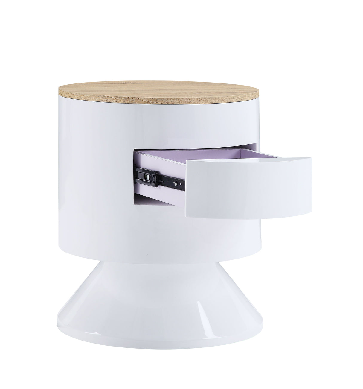 Otith - Accent Table With Display And Utility Function - White by Urban Nest | Bel Furniture
