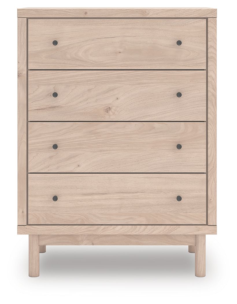 Arloster - Tan - Four Drawer Chest by Signature Design by Ashley® | Bel Furniture