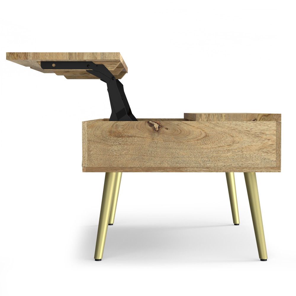 Jager - Lift Top Coffee Table Handcrafted by Simpli-Home | Bel Furniture