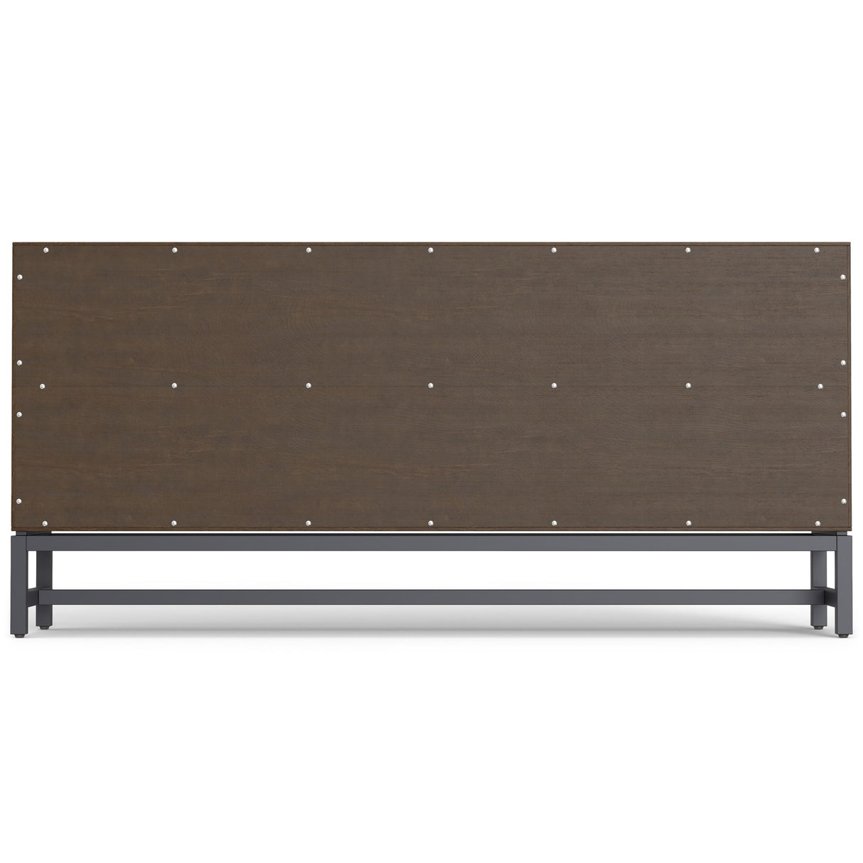Banting - Low Wide Bookcase - Walnut Brown by Simpli-Home | Bel Furniture