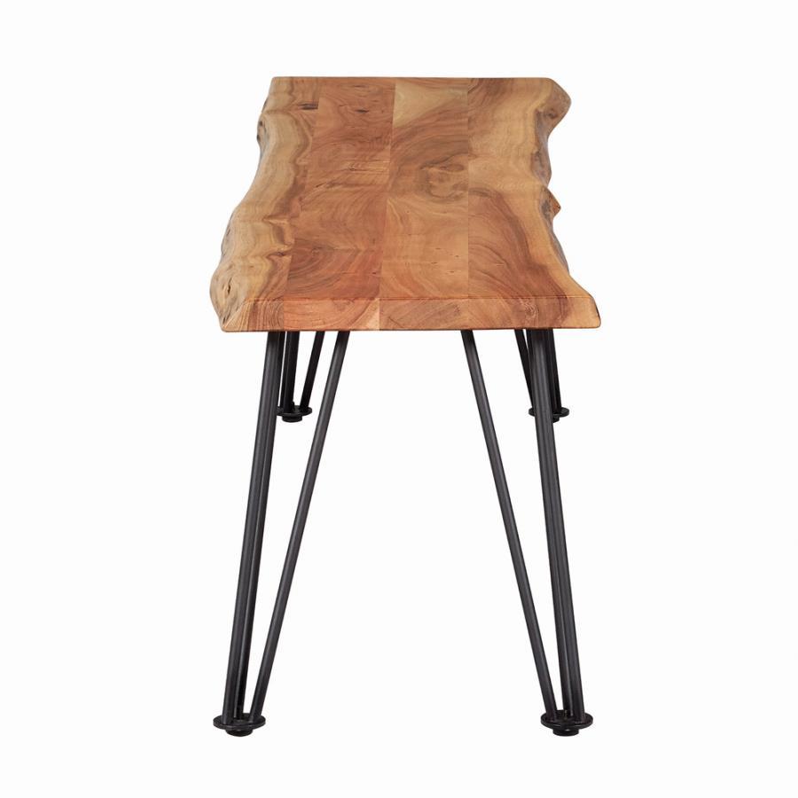 Sherman - Wood Dining Bench - Natural Acacia by CoasterEssence | Bel Furniture