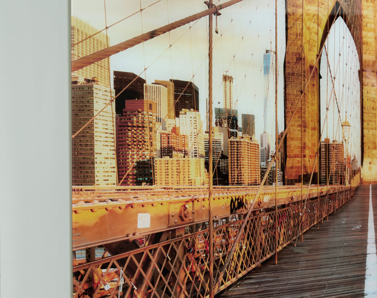 Shayward - Blue / Amber - Wall Art by Signature Design by Ashley® | Bel Furniture