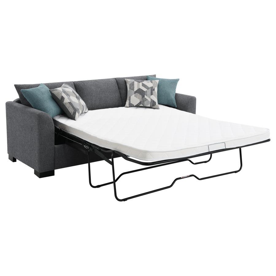 Storey - Upholstered Sleeper Sectional Chaise Sofa by CoasterEveryday | Bel Furniture