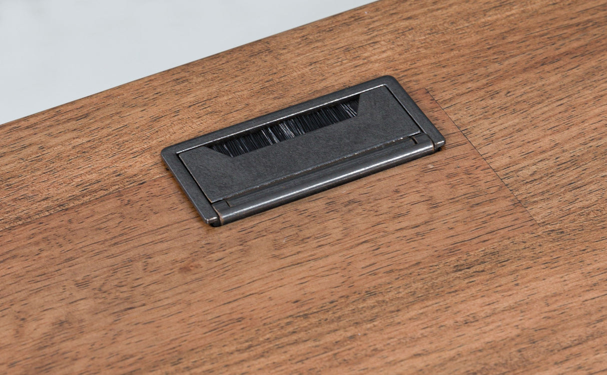 Wildenauer - Brown / Black - Home Office Desk by Signature Design by Ashley® | Bel Furniture