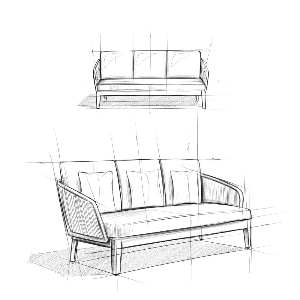 Carmel - Outdoor Sofa - Sand Drift by Simpli-Home | Bel Furniture