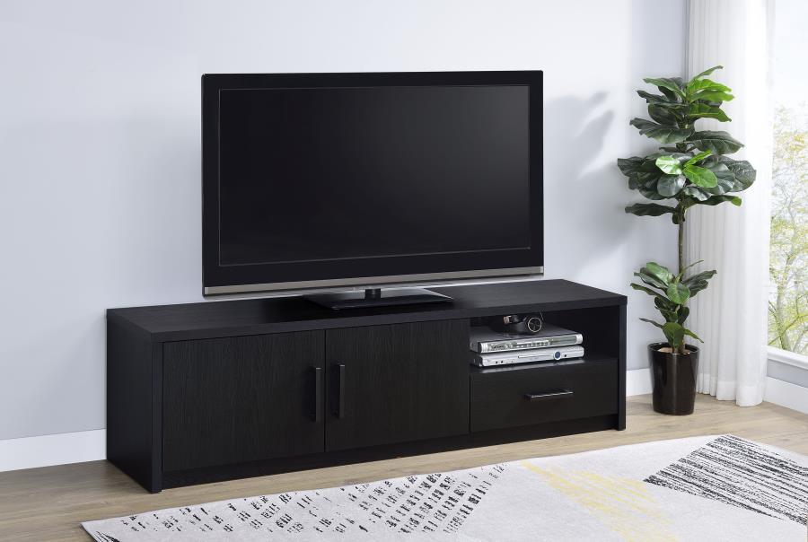 Murray - 70" 2-Door TV Stand Media Console - Black by Coaster Fine Furniture | Bel Furniture