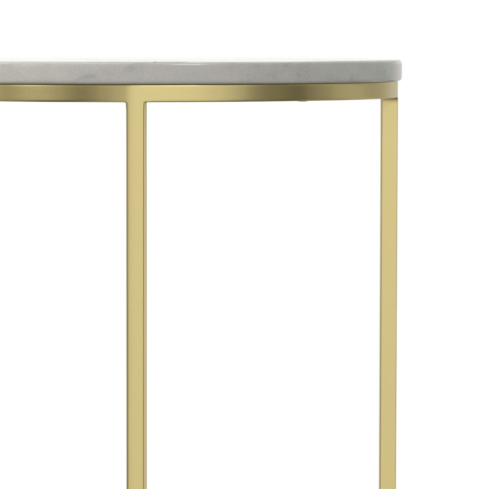 Tara - Side Table - Gold by Simpli-Home | Bel Furniture