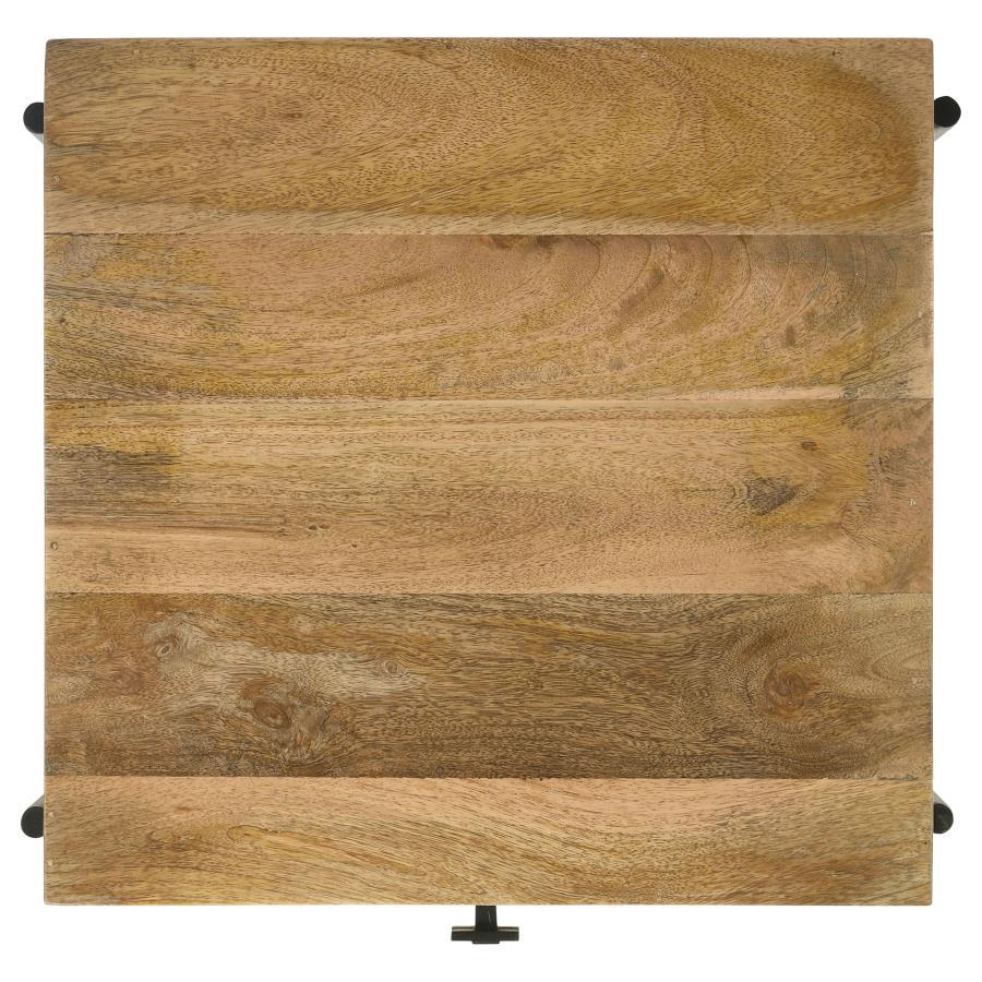 Declan - 1-Drawer Wood Accent Side Table - Natural Mango by CoasterEssence | Bel Furniture