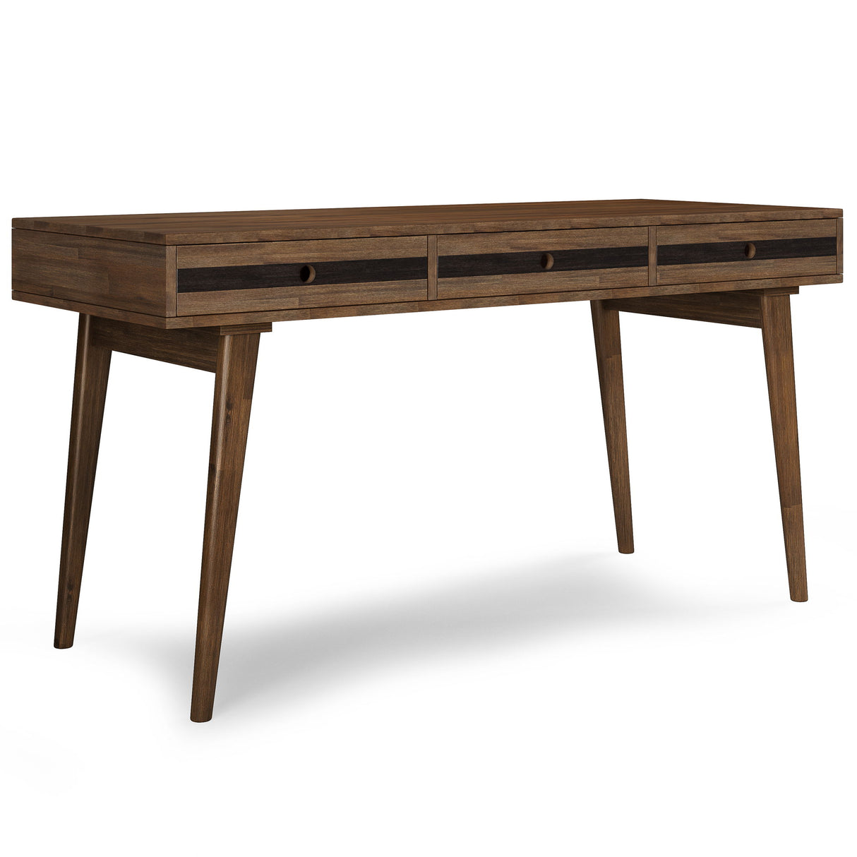 Clarkson - Desk - Rustic Natural Aged Brown by Simpli-Home | Bel Furniture