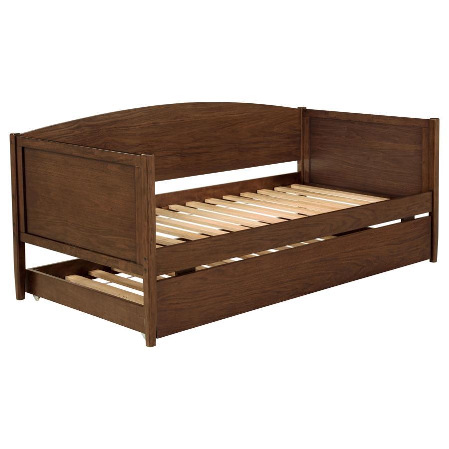 Bozeman - Wood Twin Daybed With Trundle - Medium Walnut by Coaster Fine Furniture | Bel Furniture