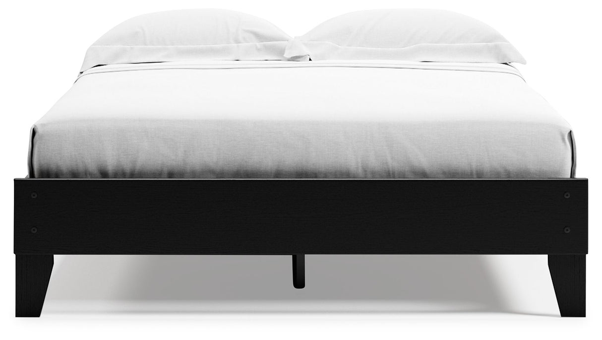 Finch - Queen Platform Bed - Black